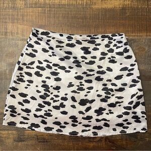 Altar'd State Black and White Mini Skirt